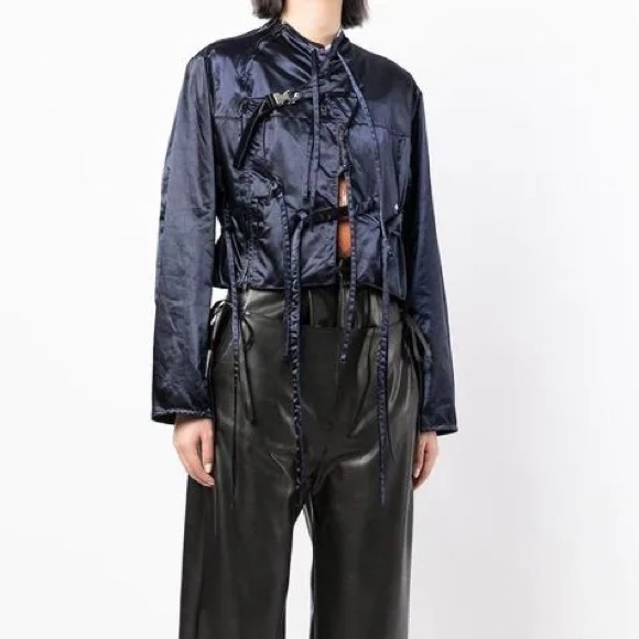 Ottolinger petrol-effect cropped jacket - Picture 2 of 5